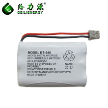 BT-446 inalámbrico recargable Ni-MH 3.6V 800mAh AAA batería recargable